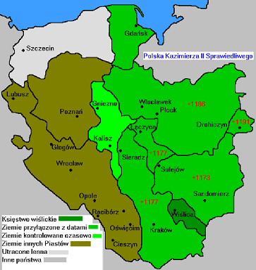 Pologne durant le règne de Casimir II le Juste